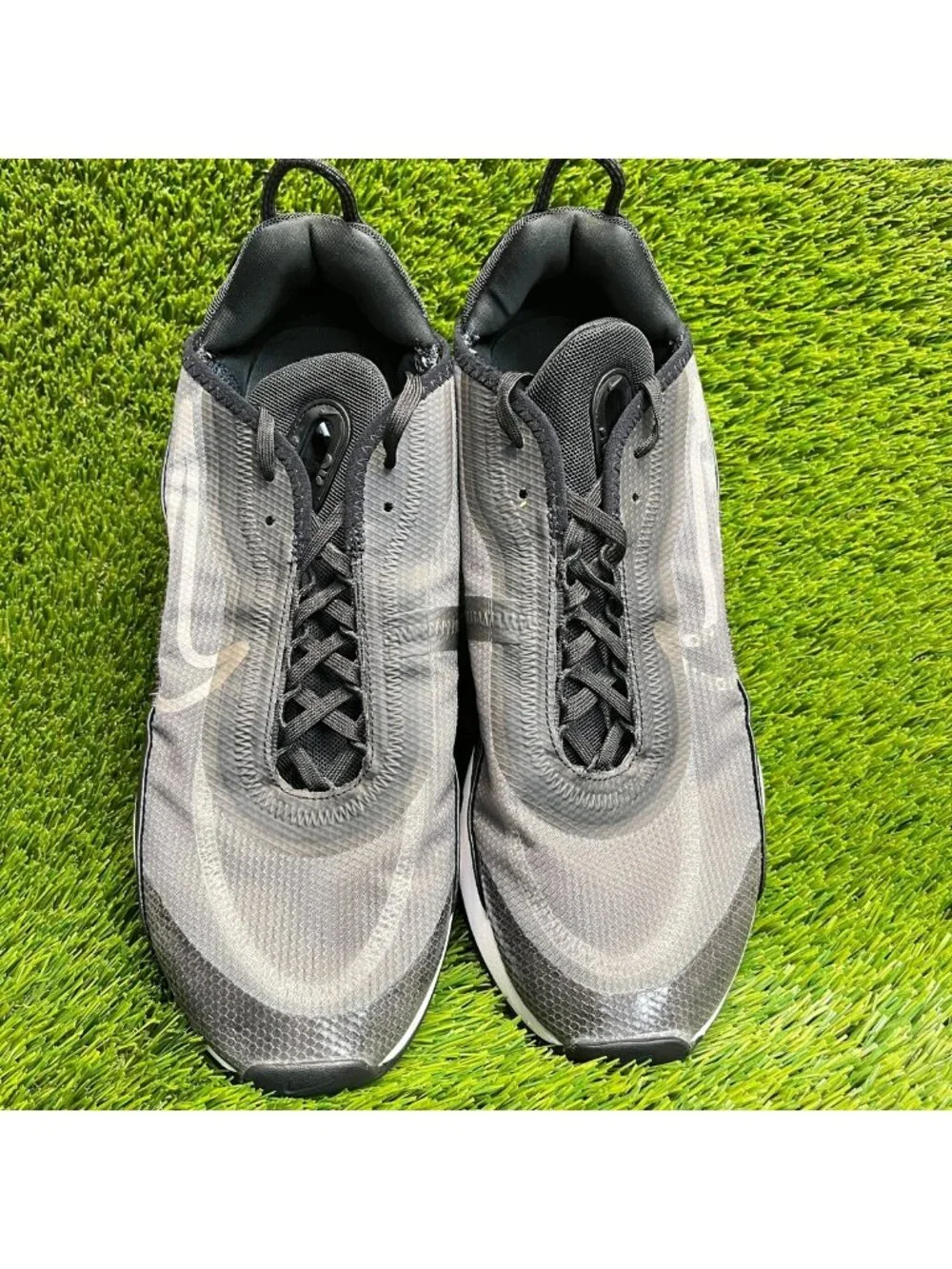 Nike Air Max 2090 Mens Size 11.5 Gray Black Athletic Running Shoes Sneakers